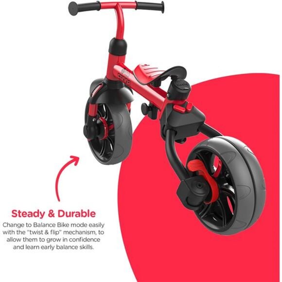 Yvolution 3 in 1 Toddler Trike Y Velo Flippa Push Tricycle Toddler Balance Bike - Picture 4 of 6